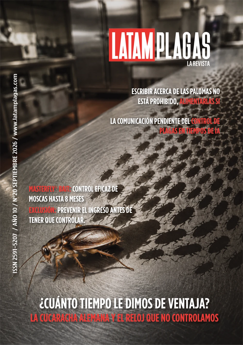 Portada de LATAMPLAGAS, edición 20, septiembre de 2026