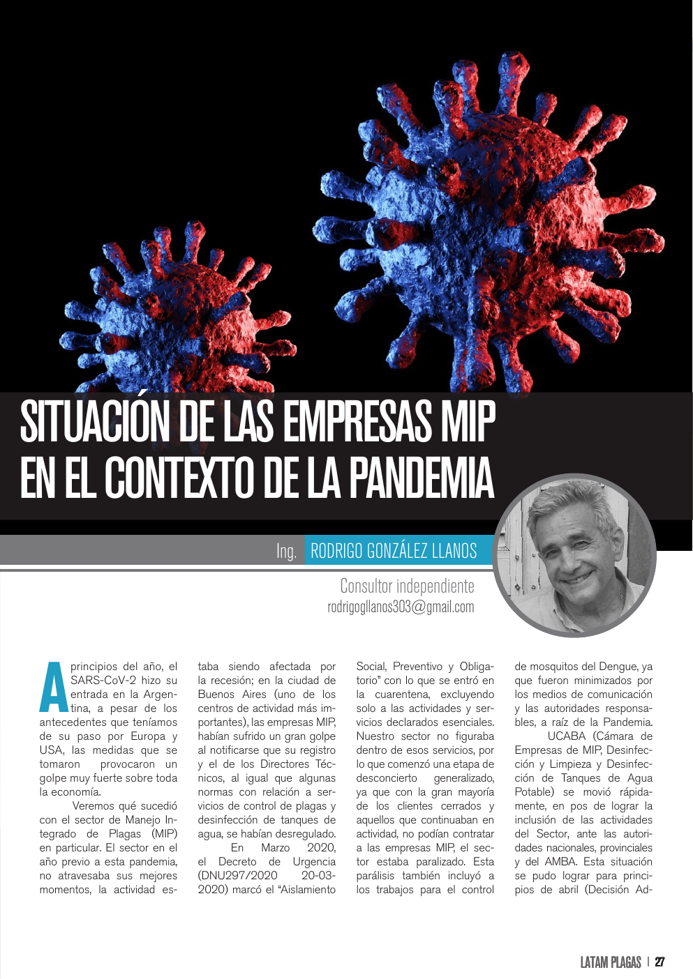Apertura del artículo sobre empresas MIP en pandemia