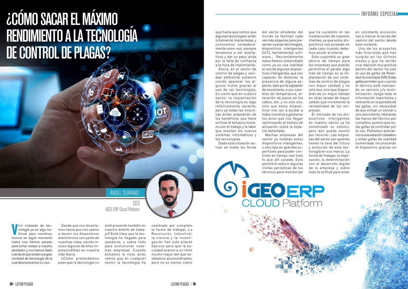 Apertura del artículo sobre tecnología aplicada al control de plagas