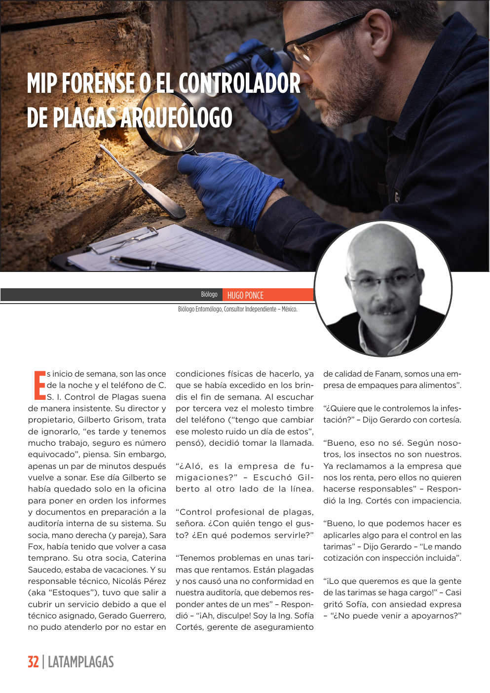 Apertura del artículo sobre MIP forense y evidencia técnica