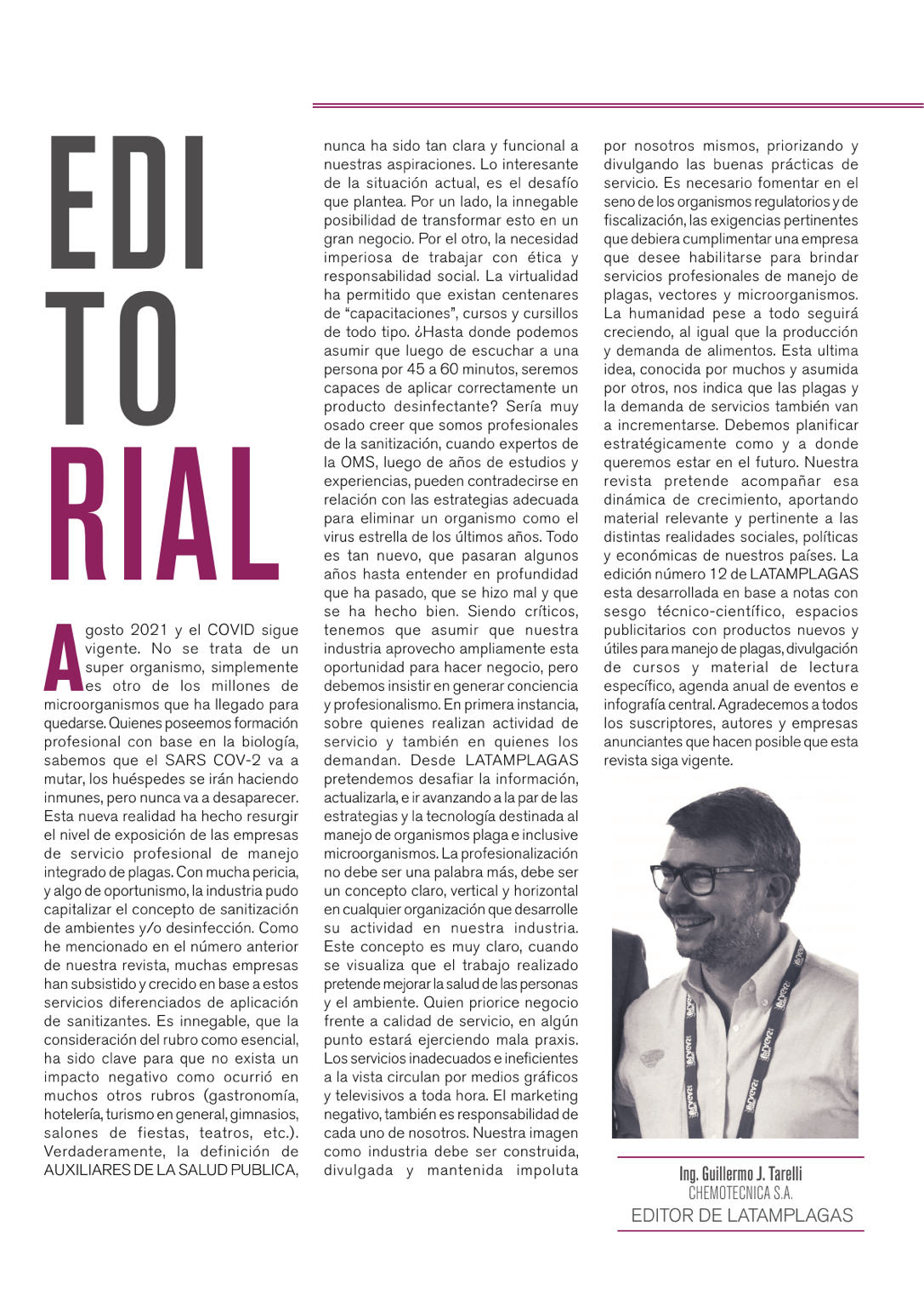 Apertura editorial de la duodécima edición de Latam Plagas