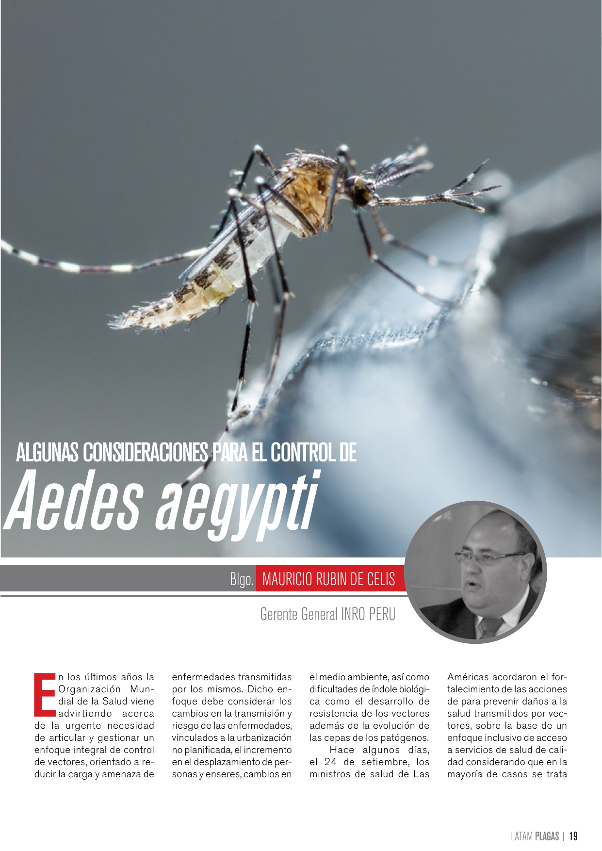 Apertura del artículo sobre el control de Aedes aegypti
