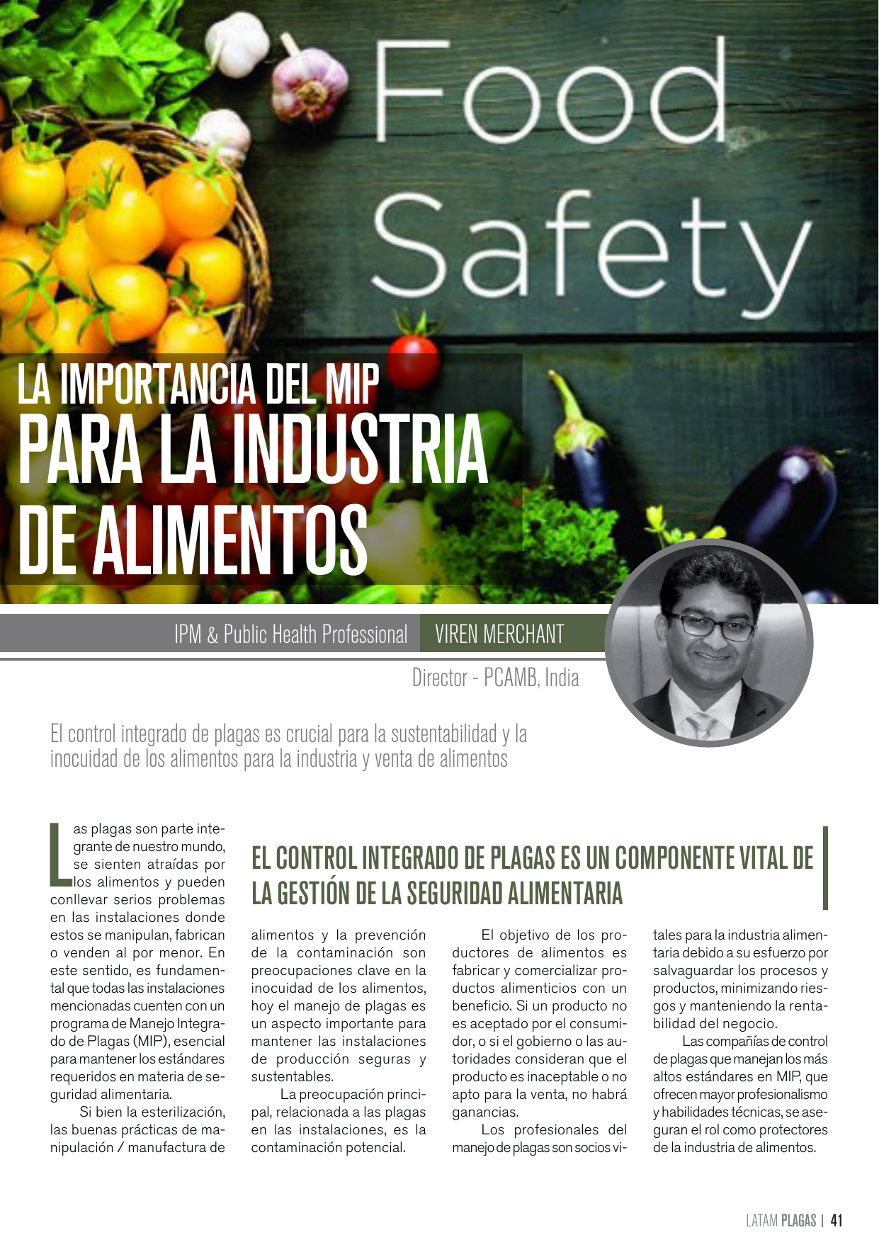 Apertura del artículo sobre la importancia del MIP en la industria de alimentos