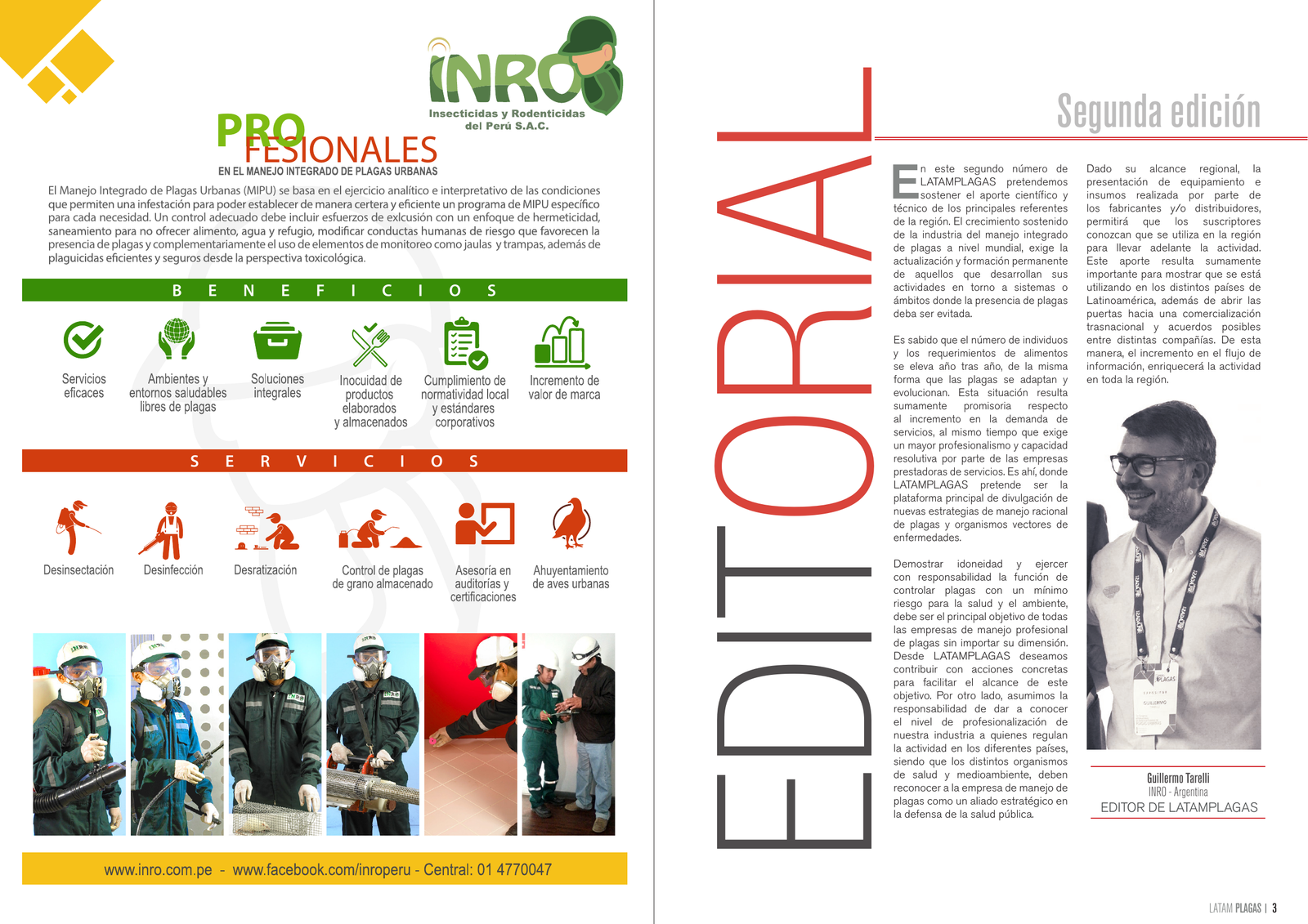 Editorial de la segunda edición de Latam Plagas