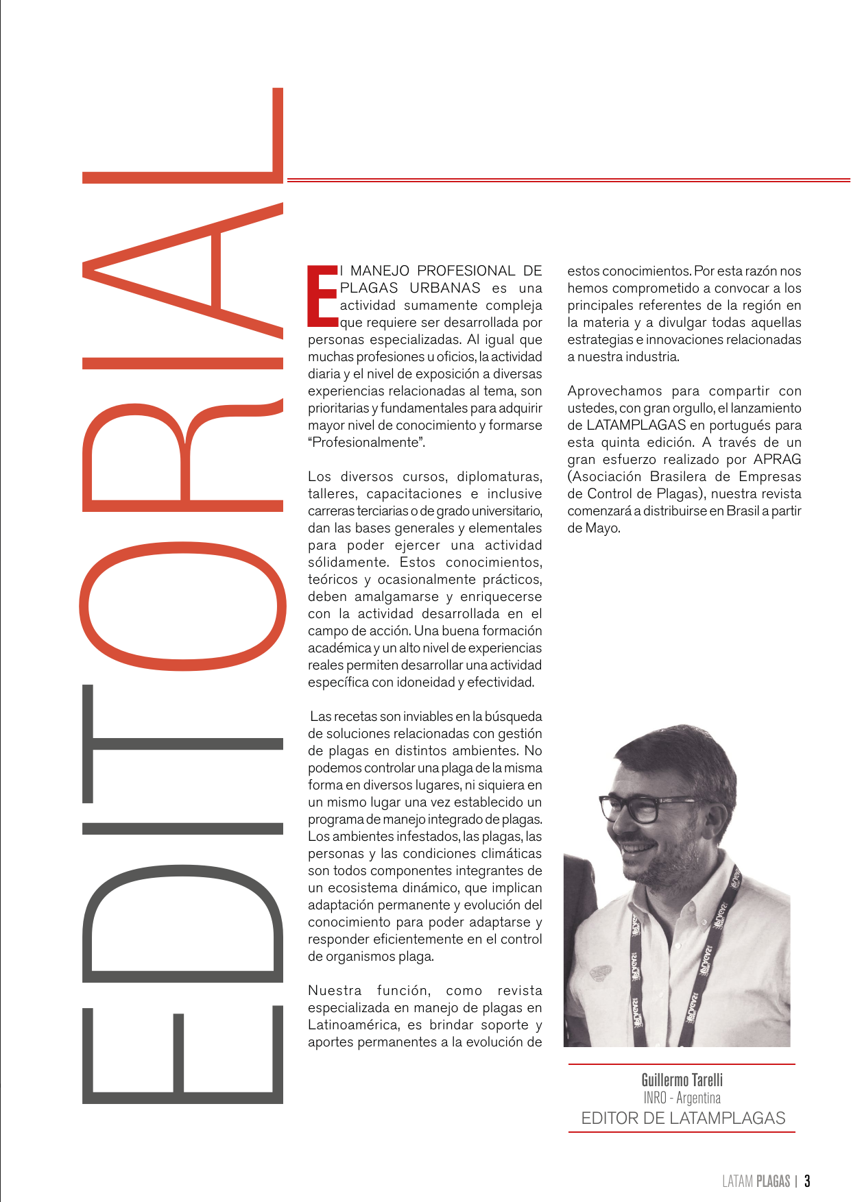 Editorial de la quinta edición de Latam Plagas