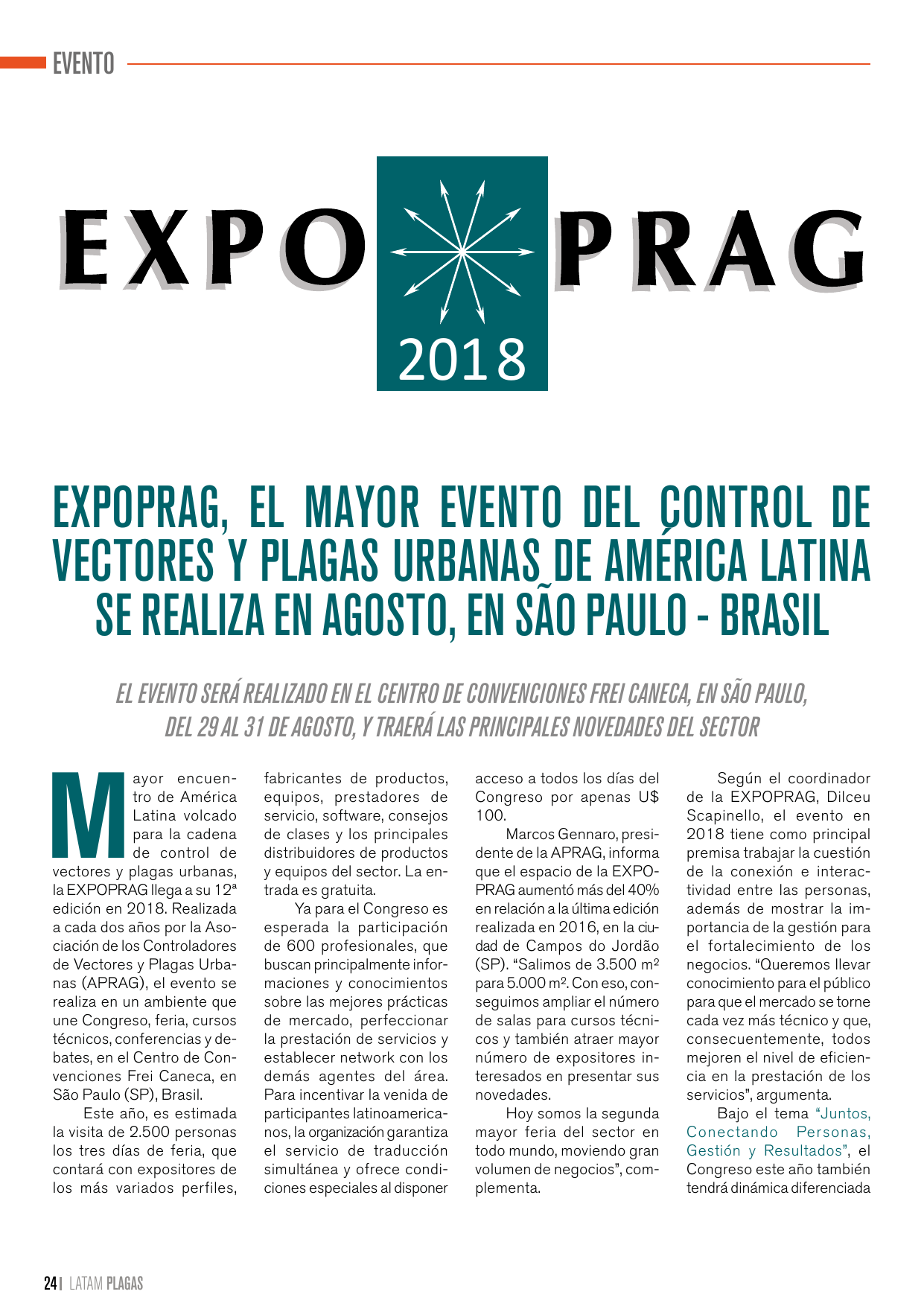 Apertura de la cobertura de EXPOPRAG 2018