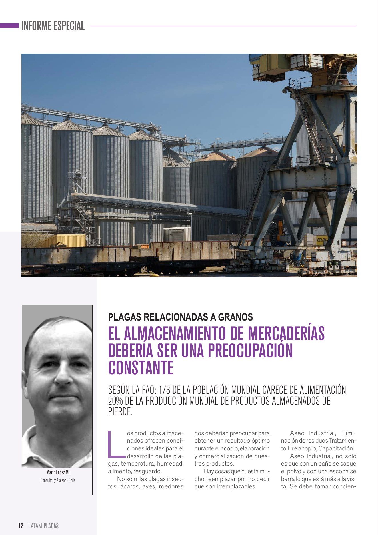 Apertura del artículo sobre almacenamiento de mercaderías