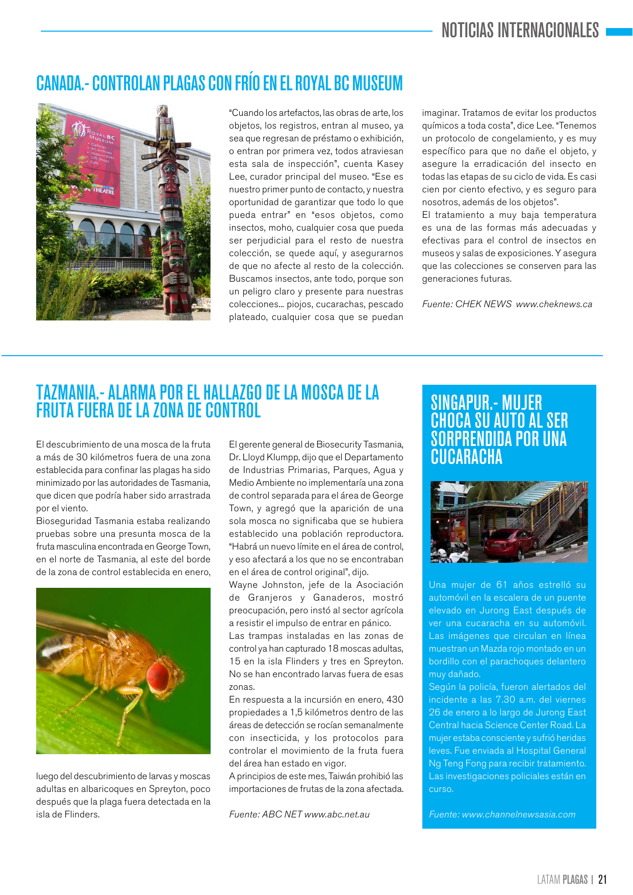 Apertura de la sección de noticias internacionales de la cuarta edición