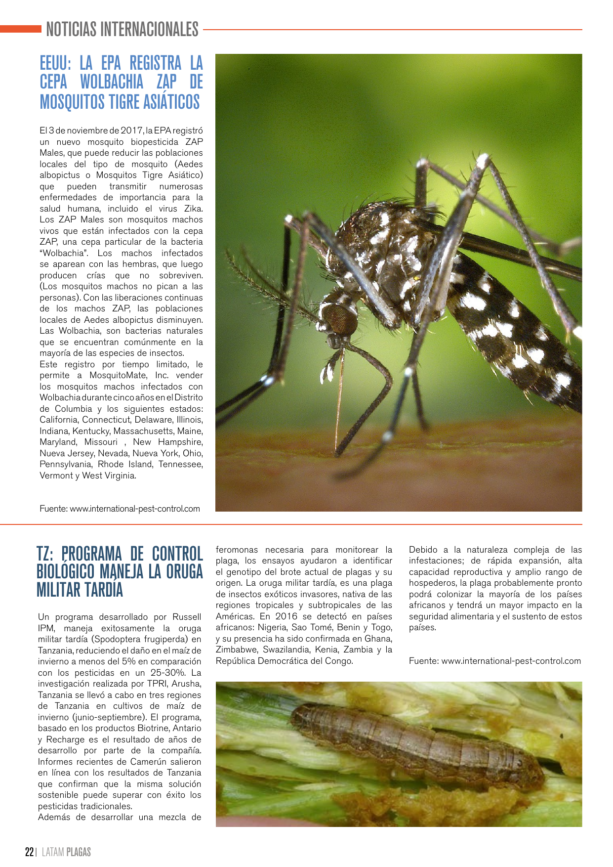 Apertura de la sección de noticias internacionales de la tercera edición