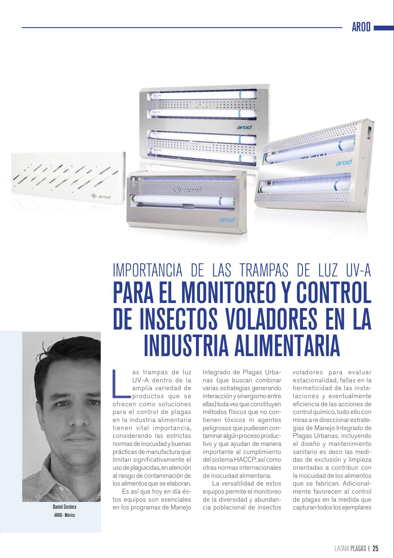 Apertura del artículo sobre trampas de luz UV-A