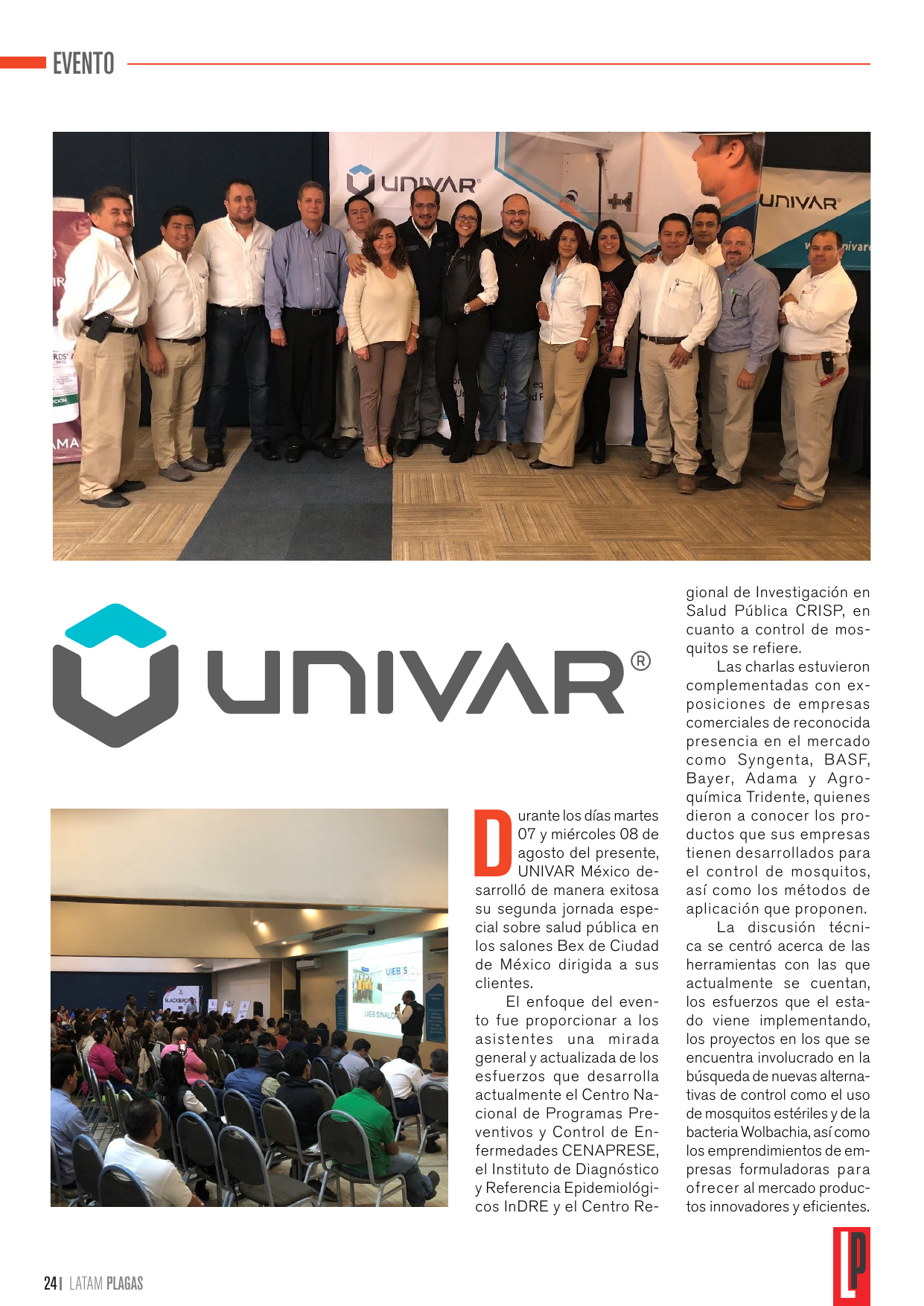 Cobertura del evento de salud pública organizado por UNIVAR México