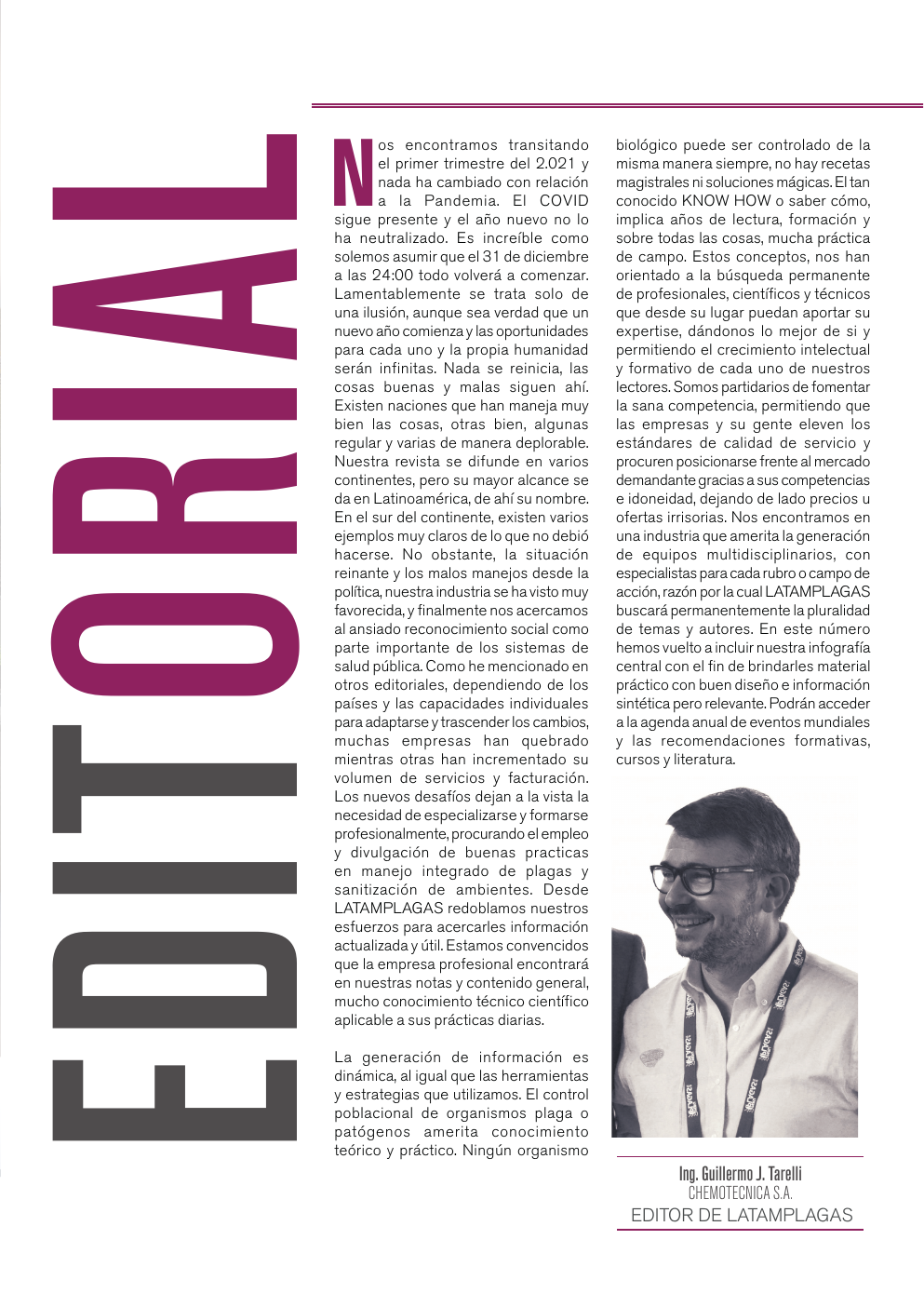 Apertura editorial de la undécima edición de Latam Plagas