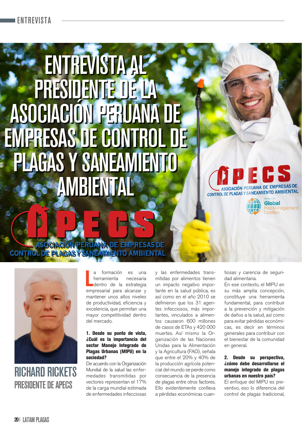 Apertura de la entrevista al presidente de APECS