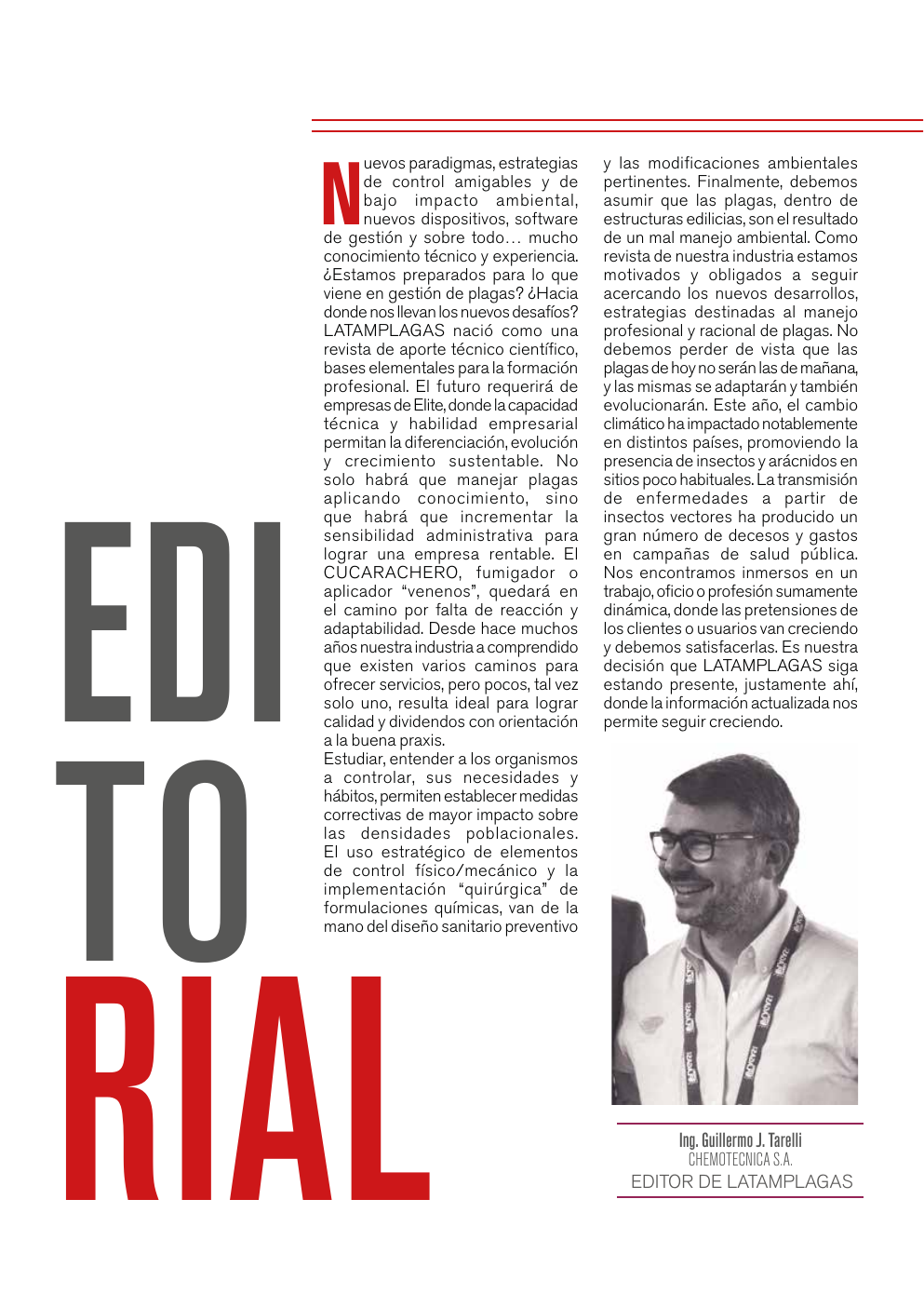Apertura editorial de la decimoquinta edición de Latam Plagas