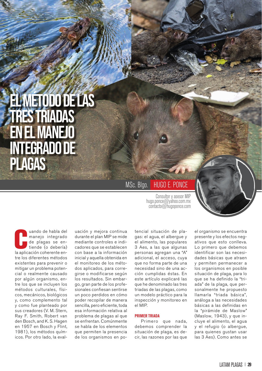 Apertura del artículo sobre el método de las tres triadas en MIP