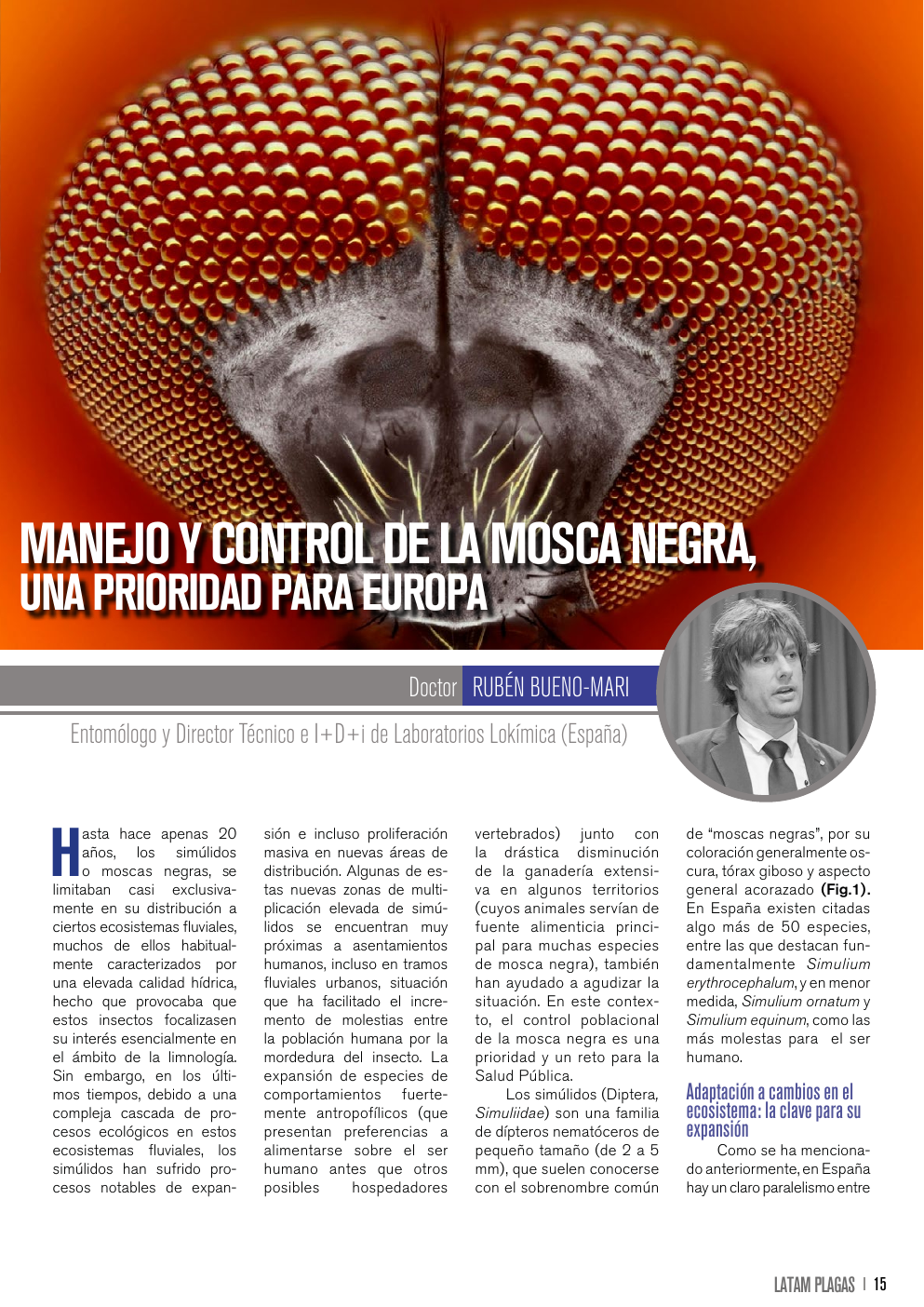 Apertura del artículo sobre manejo y control de mosca negra